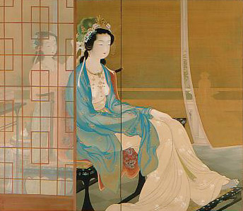 上村松園　「楊貴妃」（大正11年）