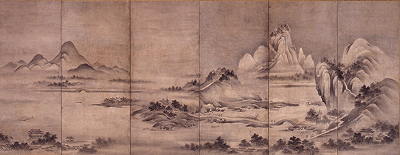 狩野派 《西湖図》の画像