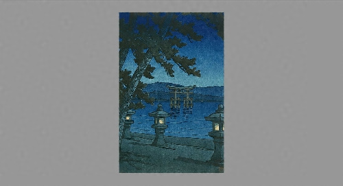 宮島の月夜