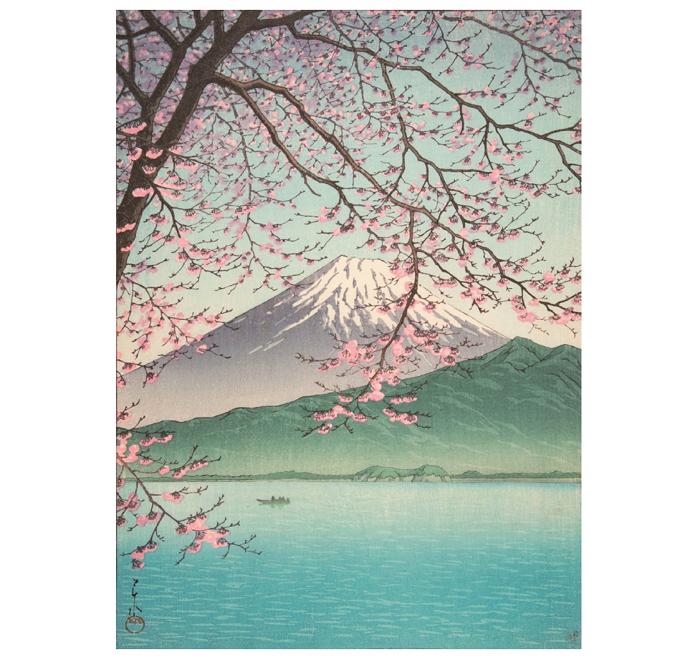 川瀬　巴水　版画 