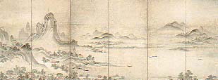 西湖図（左隻）－日本美術史のための参考作品－
